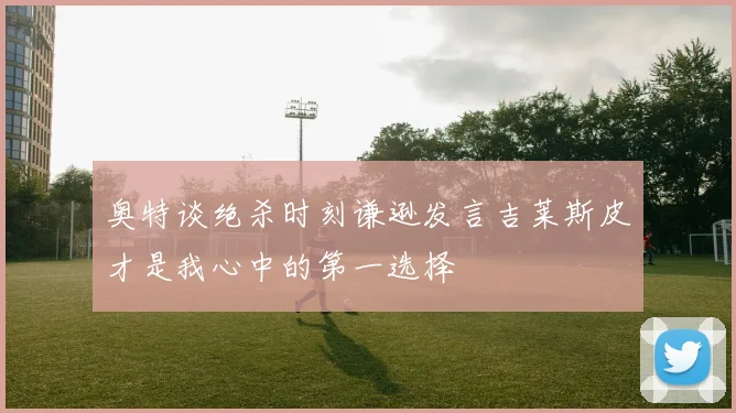 奥特谈绝杀时刻谦逊发言吉莱斯皮才是我心中的第一选择
